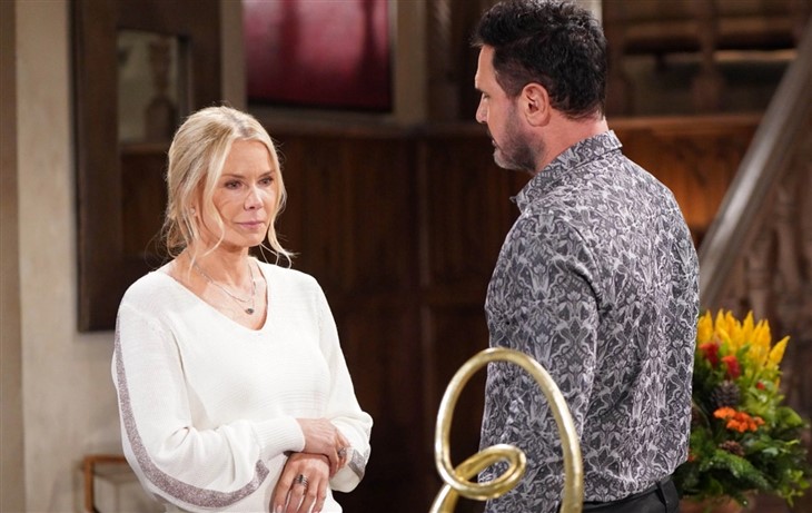 B&B Spoilers. Bill Comes in On Brooke. Carter Faces Him
