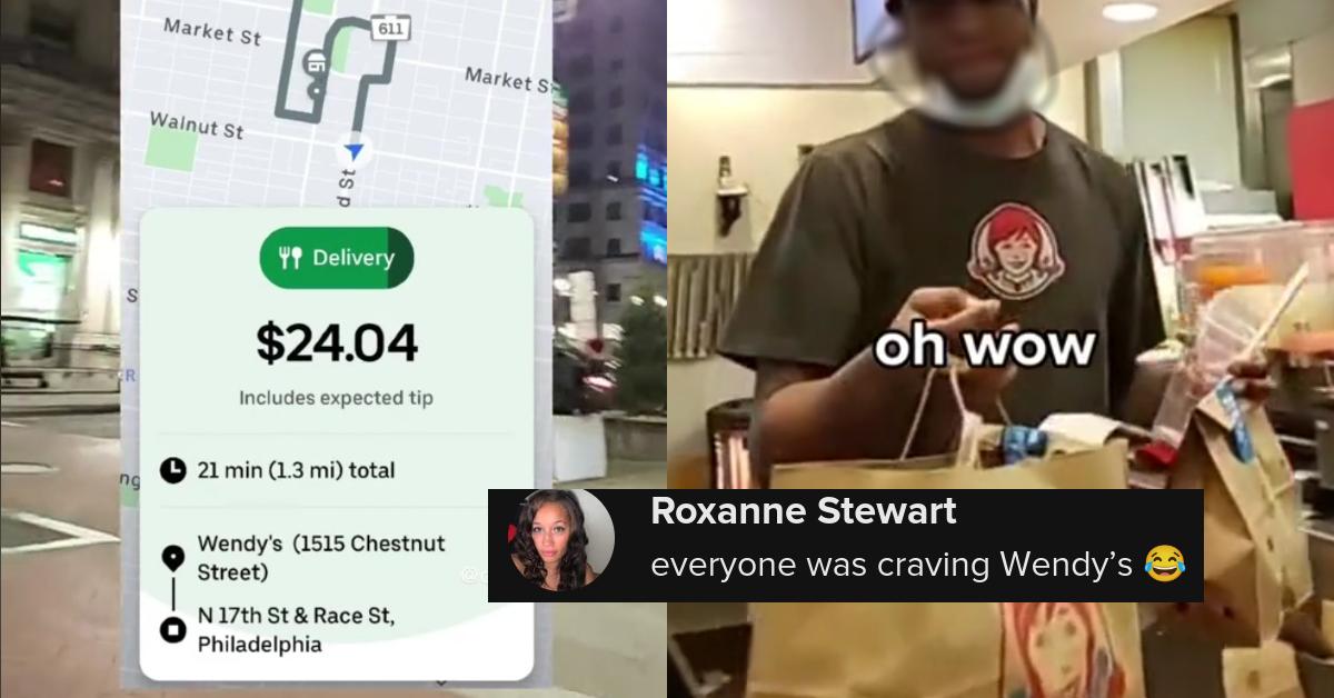 Uber Eats Delivery Man Makes $40 off Single Wendy’s Order
