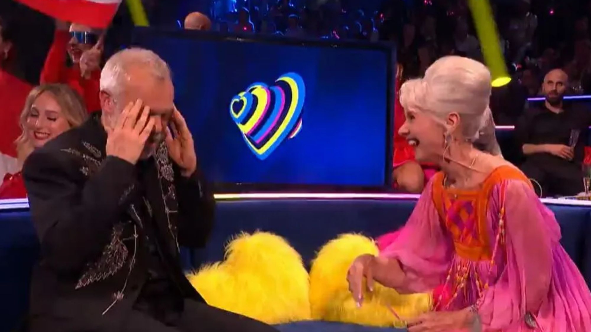 Graham Norton is left stunned after Eurovision host strikes back with cheeky innuendo