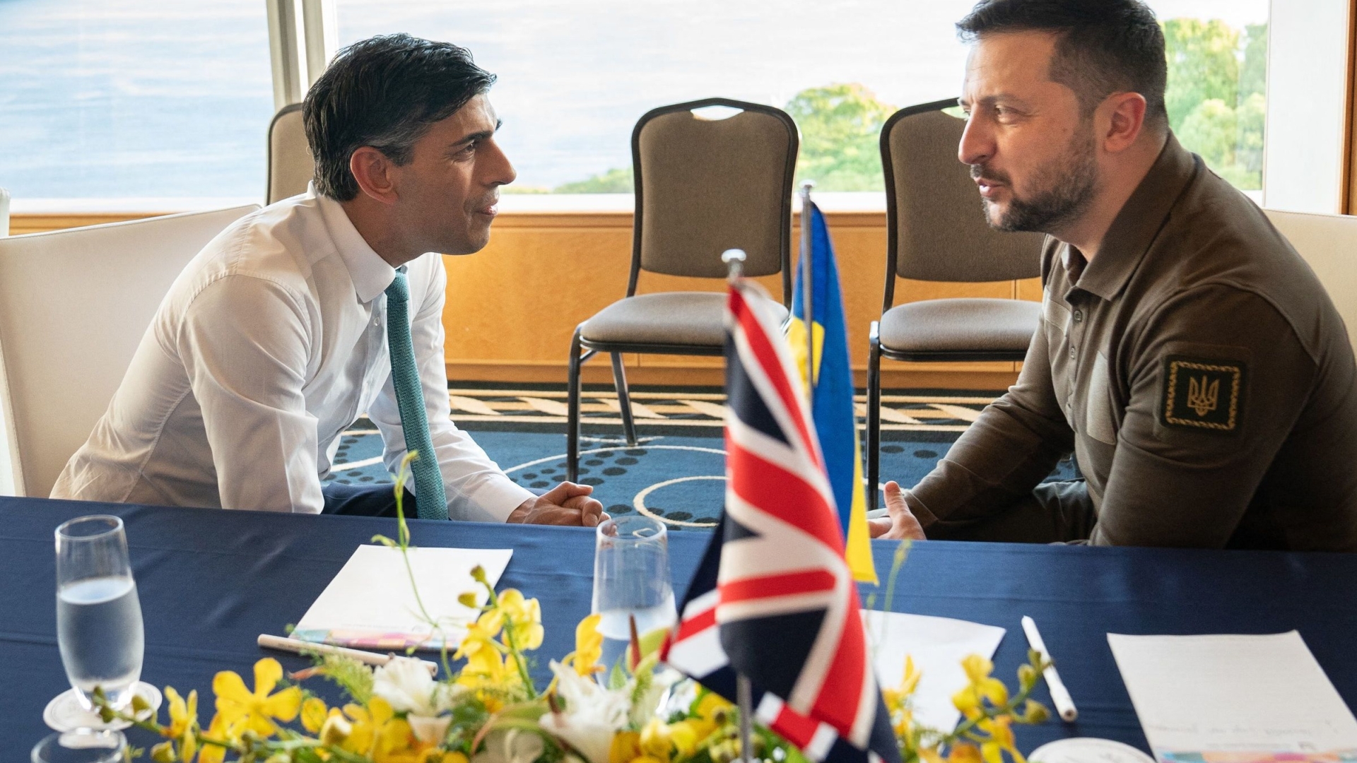 Rishi Sunak vows Britain’s support for Ukraine will ‘never waver’ as he meets President Zelensky