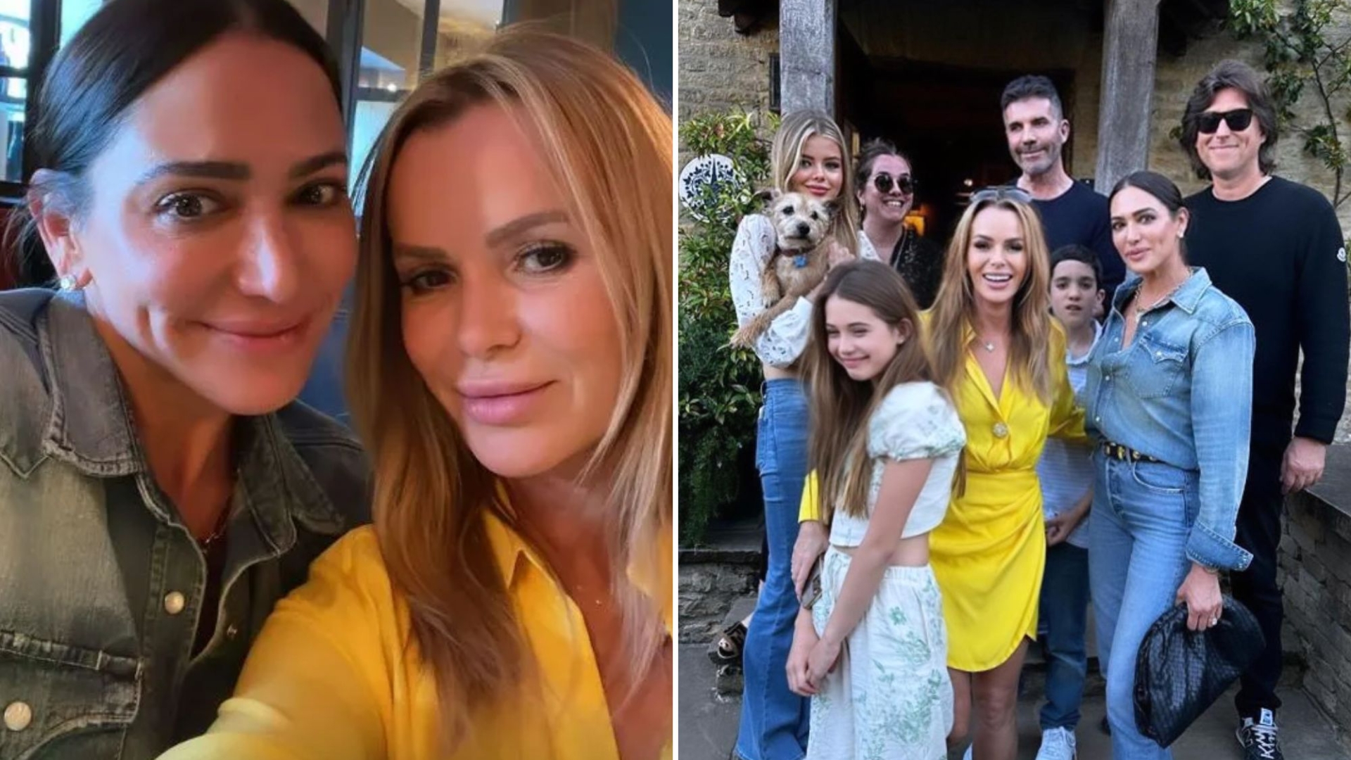 The BGT’s Amanda Holden, Simon Cowell and their families are having a joint celebration ahead of the semi-finals.
