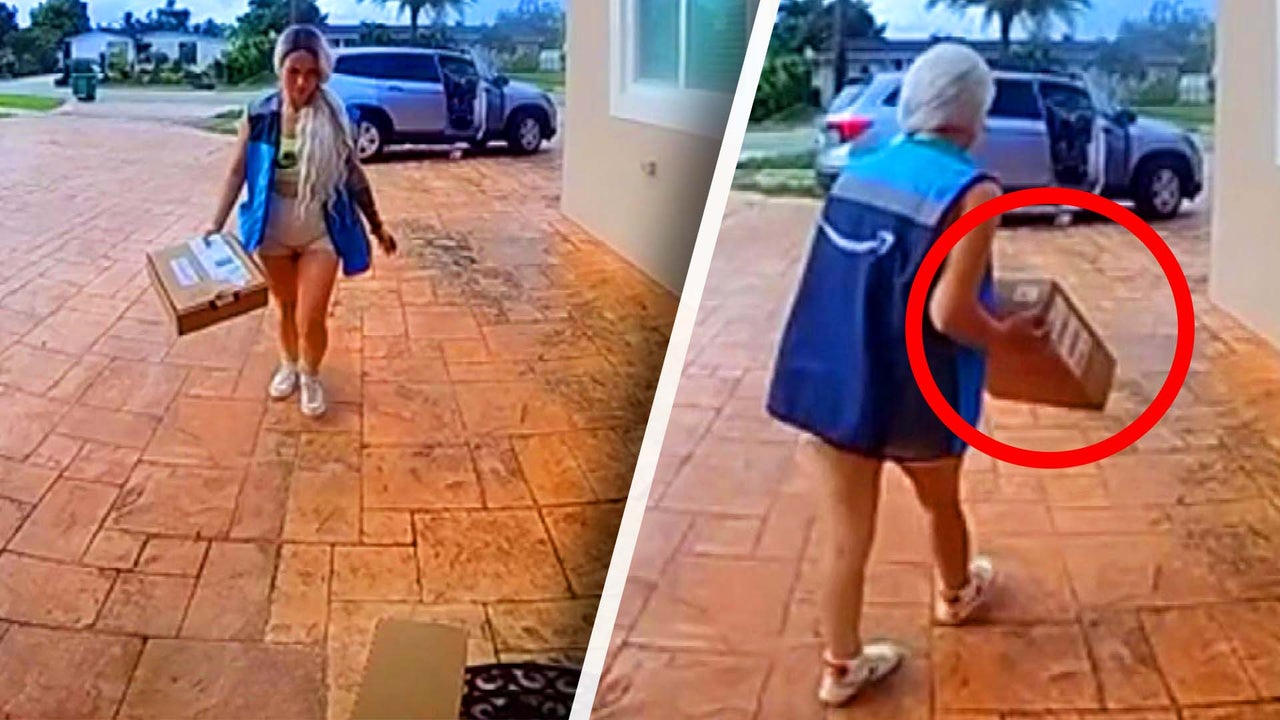 ‘Porch Pirate’ Disguised as Amazon Delivery Person Steals Packages