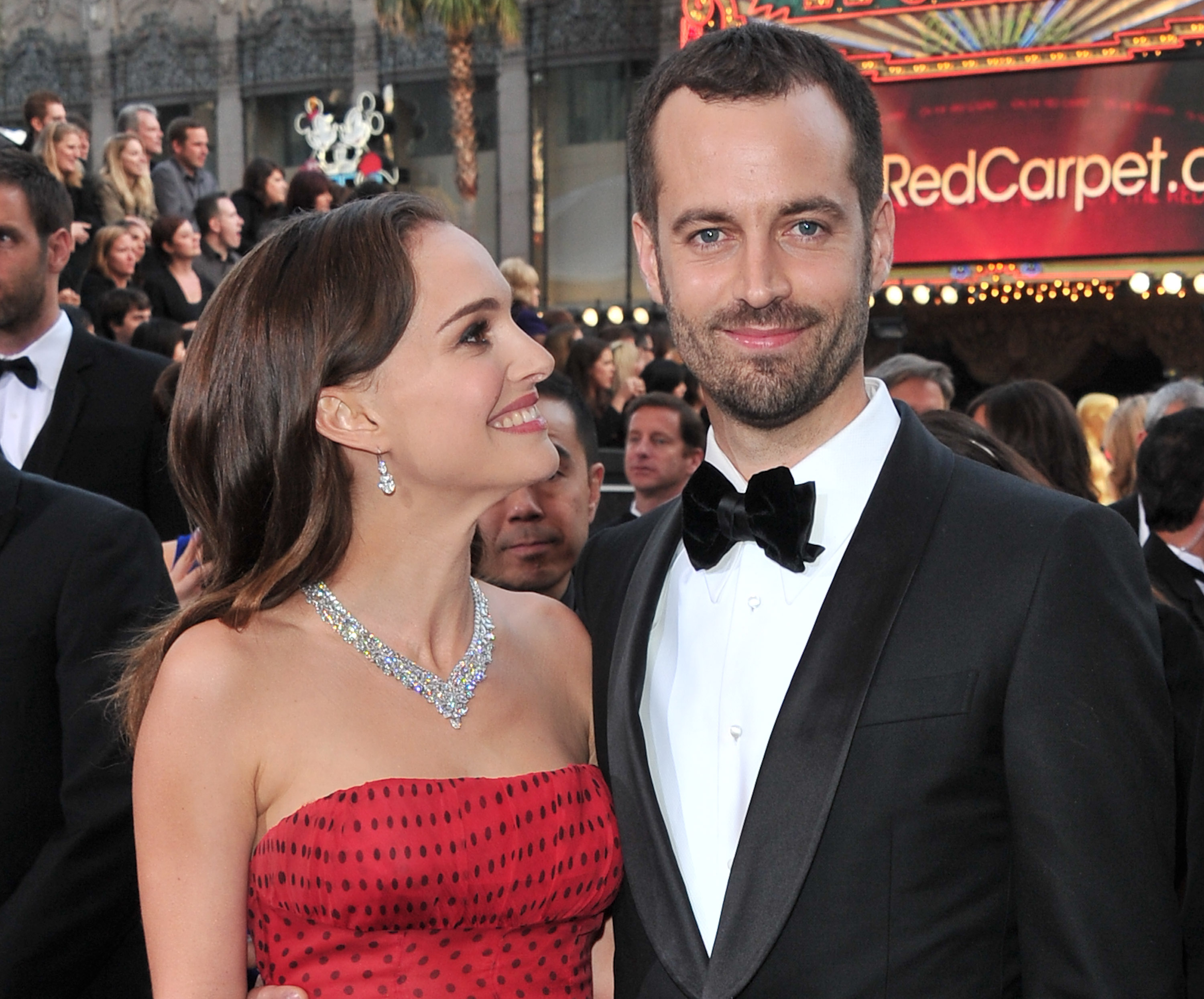 Natalie Portman and Benjamin Millepied at the 84th Annual Academy Awards | Source: Getty Images