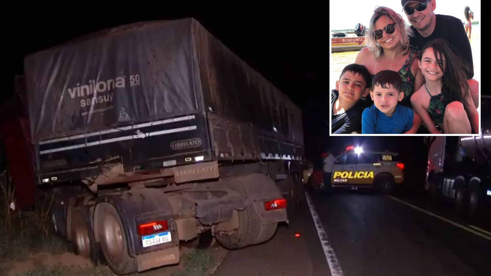 Chilling footage shows final moments live-streamed by family of five before they were wiped out in a horror road smash