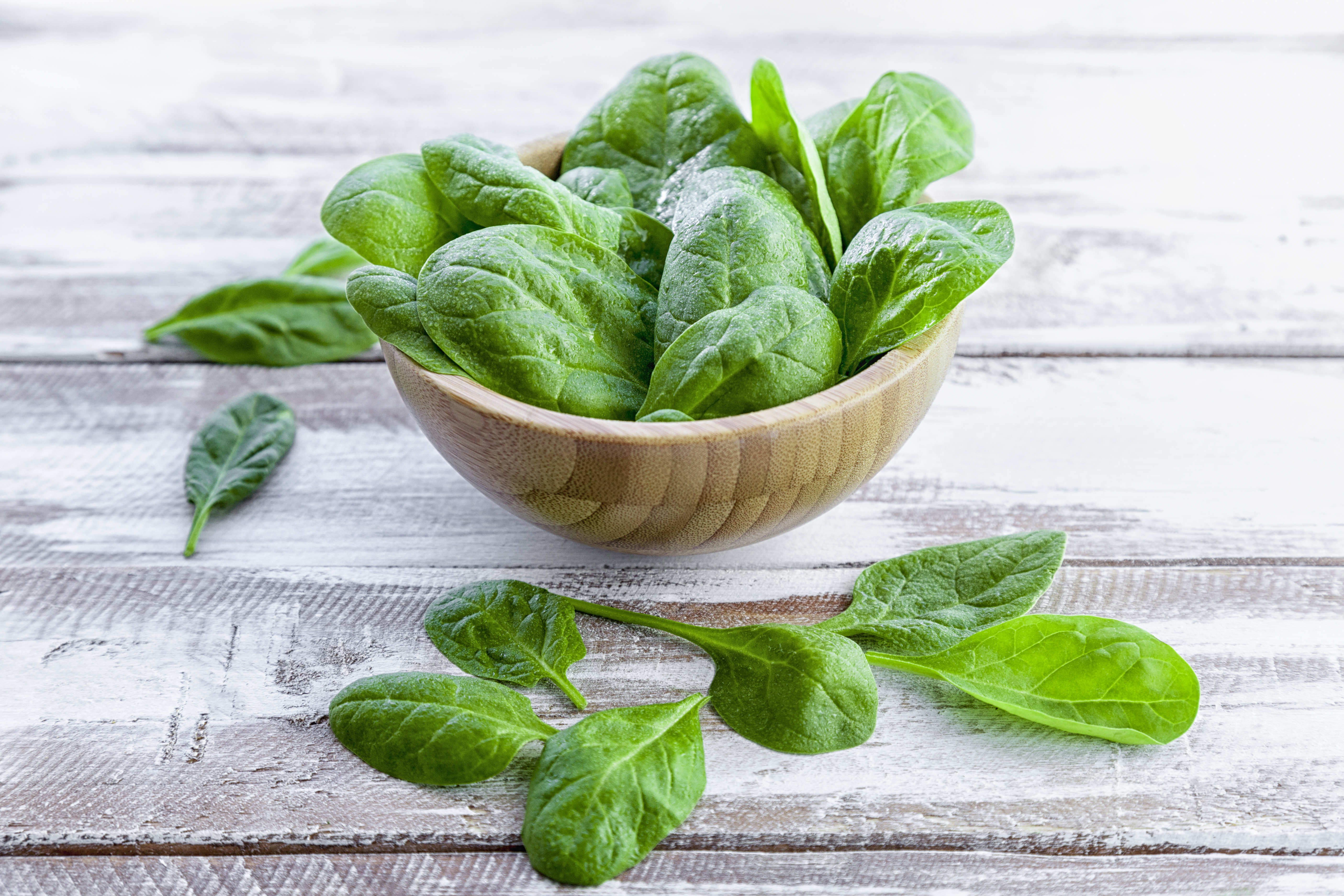 Baby spinach is tastier than regular spinach and is an easy way to pack nutrients into your child's meal