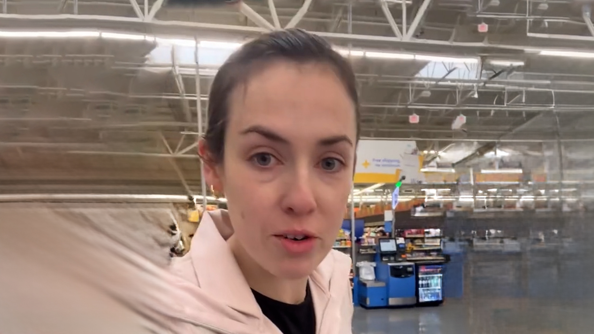 Walmart shopper’s self-checkout meltdown over bagging issue goes viral – breaking rule or just frustrated?
