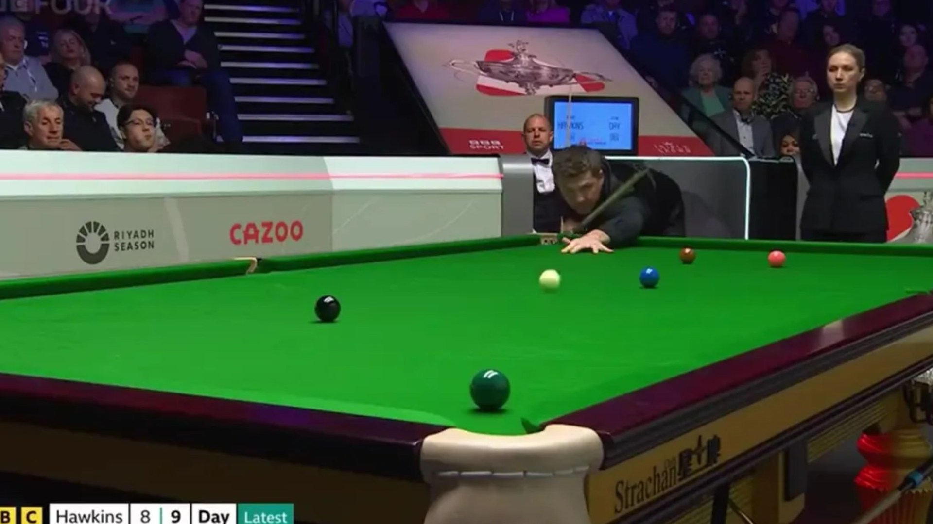 Unbelievable Cue Power: Ryan Day’s Shot of the Tournament stuns Barry Hawkins in Upset Win