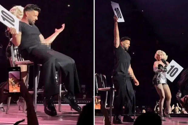 Shocking Moment: Ricky Martin’s Onstage Erection Confirmed by Fans at Madonna Concert!