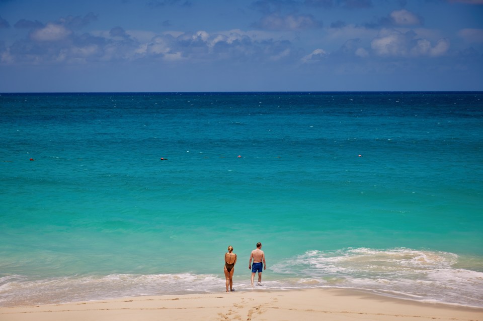 Guests enjoying the beaches of St. Thomas and St. Kitts