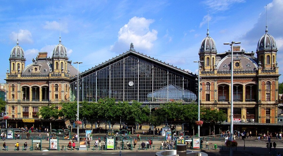 The McDonald's is at the Nyugati Railway Station in Budapest