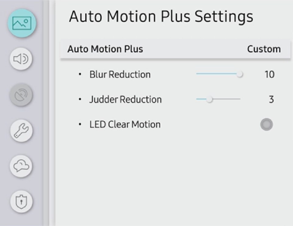 When you're watching movies, make sure to turn settings like this off