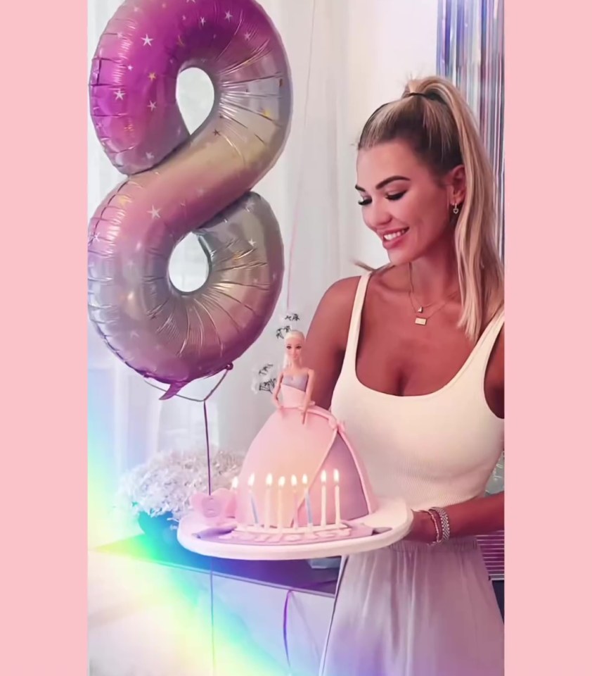 Christine McGuinness celebrates daughter’s 8th birthday