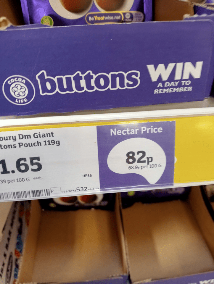 Shoppers need a Nectar card for the best deal on Cadbury treats