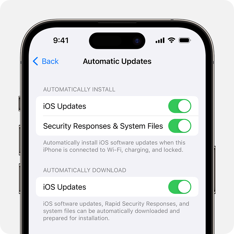 Automatic iPhone Updates