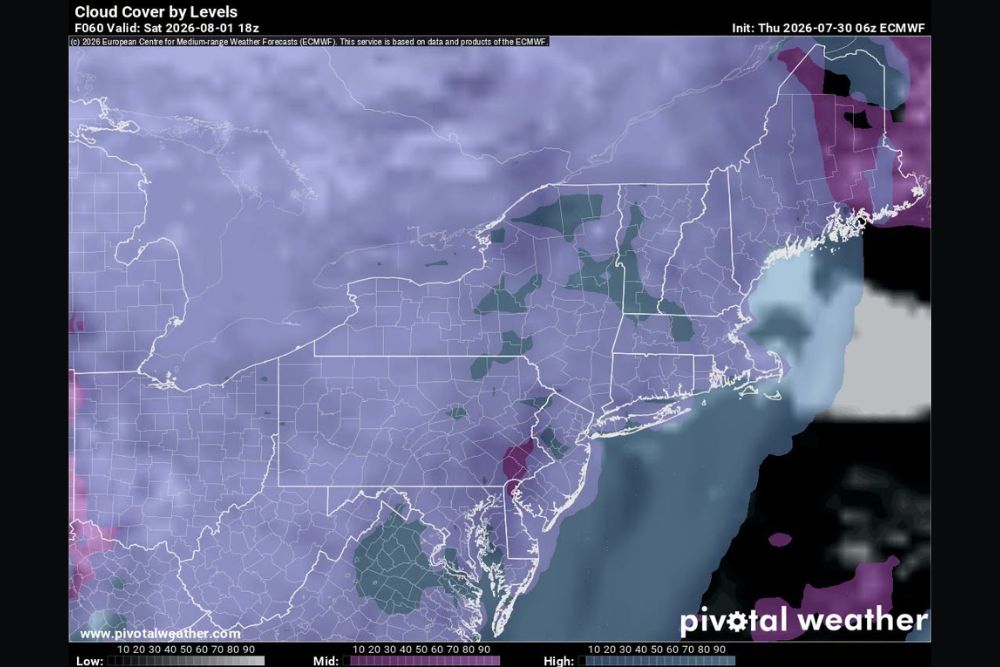 New England Faces Mixed Clouds and Shower Chances Saturday While Much of the US Sees Highs Soaring Into the 90s and Triple Digits